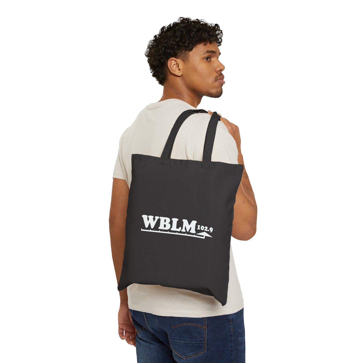 Tote Bag — Vintage Airship 'WBLM 102.9' Cotton Canvas Tote