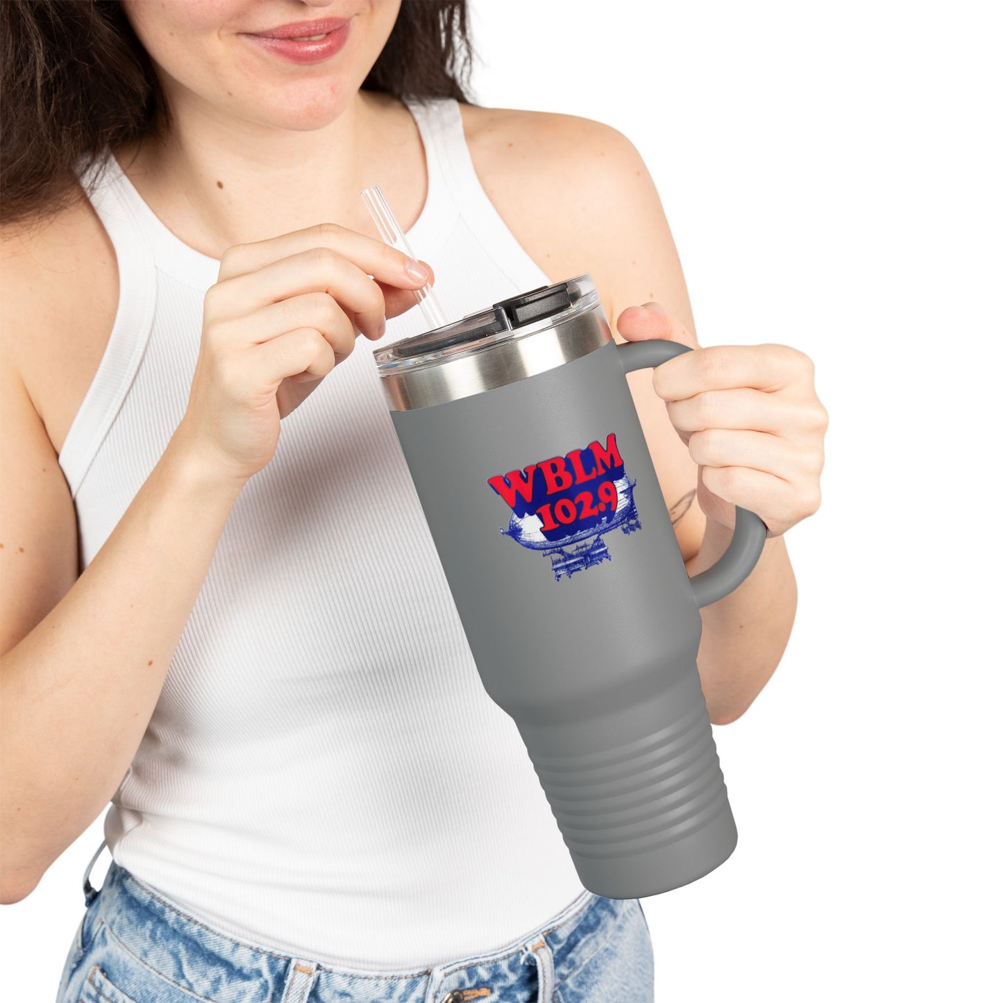 WBLM 102.9 Logo 40oz Insulated Tumbler Travel Mug