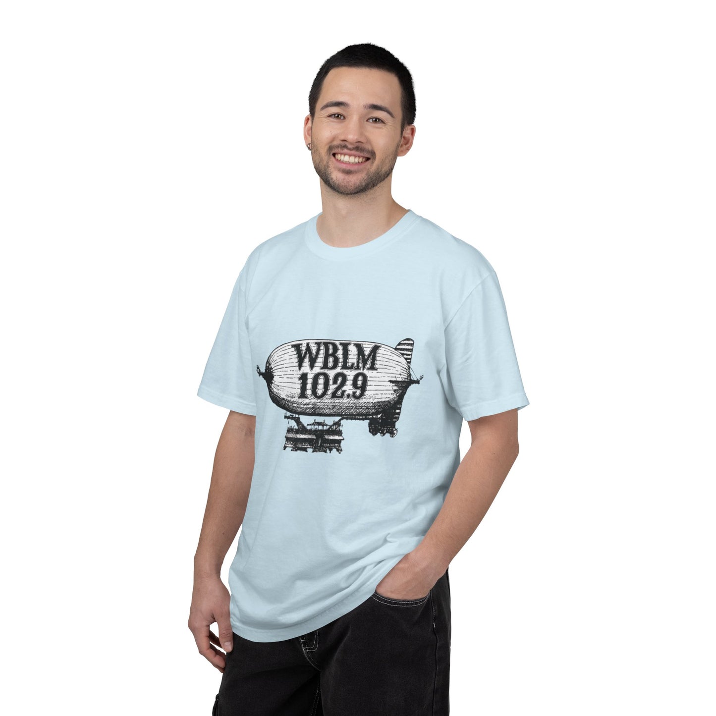WBLM 102.9 Blimp T-Shirt — Vintage Radio Station Tee