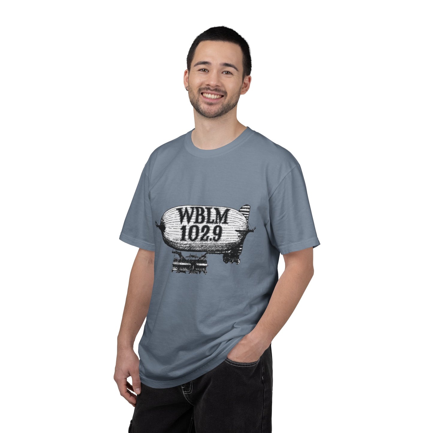 WBLM 102.9 Blimp T-Shirt — Vintage Radio Station Tee