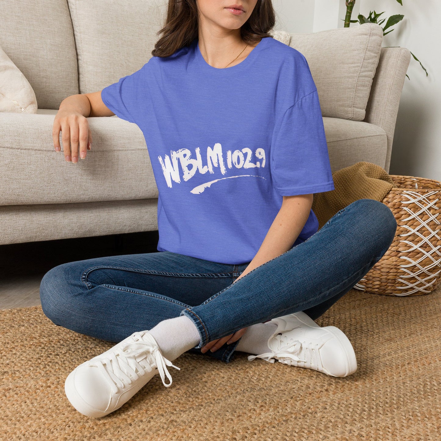 WBLM 102.9 Scrawled Logo Soft Heather Tee