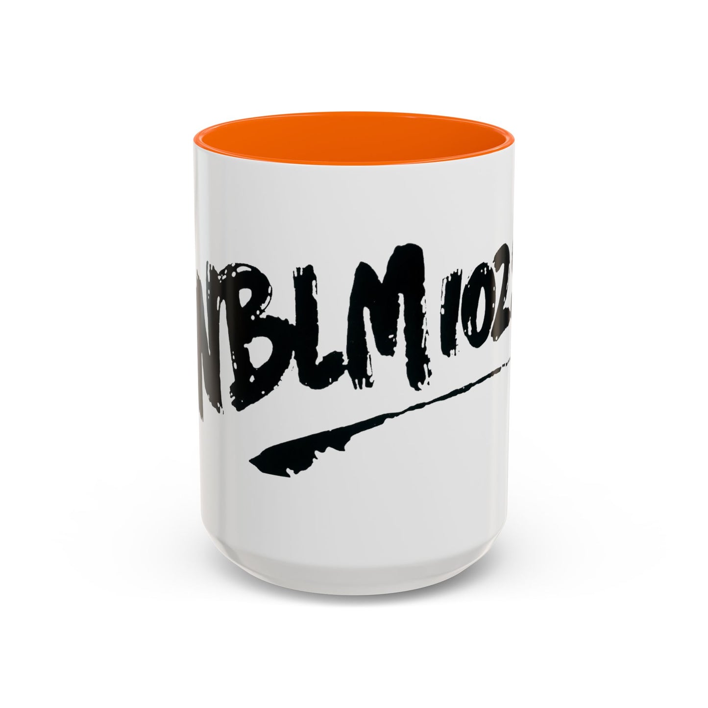 WBLM 102.9 Black Scrawl Logo Ceramic Coffee Mug