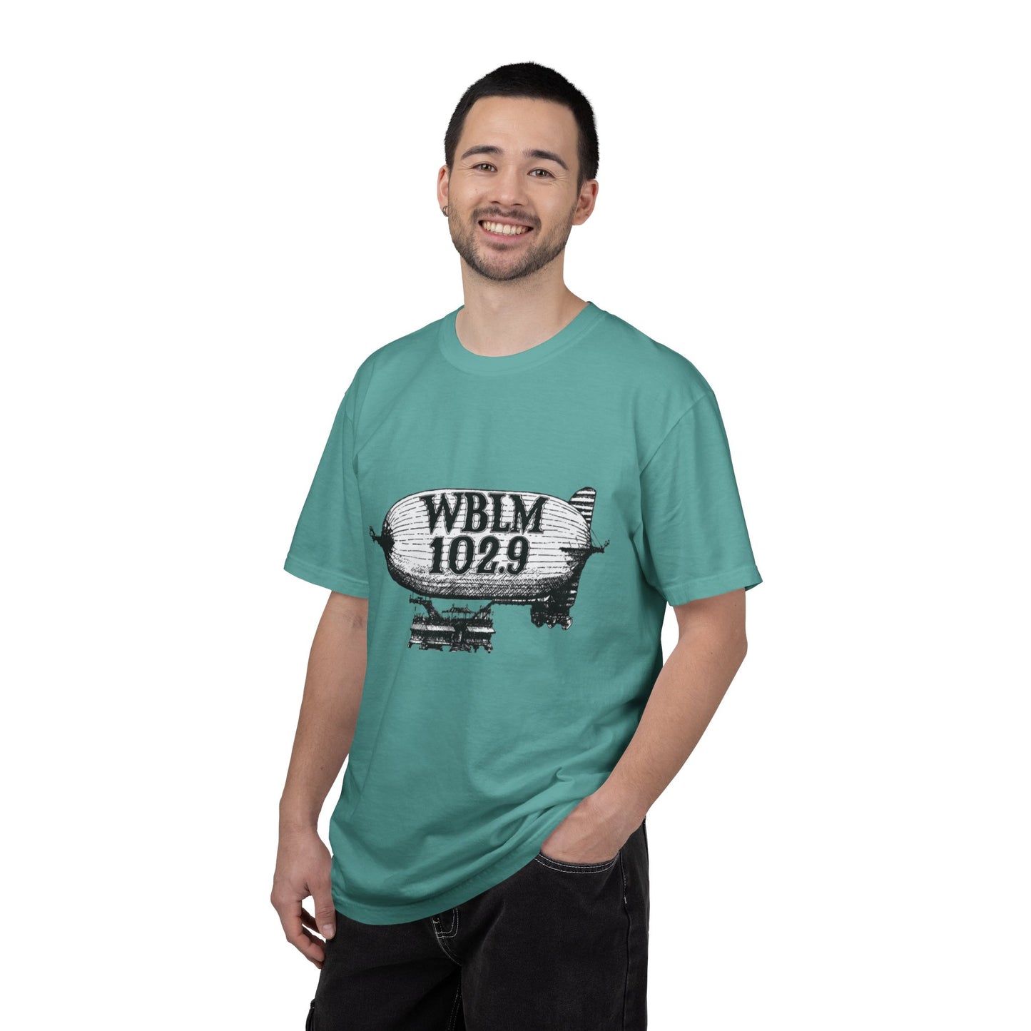 WBLM 102.9 Blimp T-Shirt — Vintage Radio Station Tee