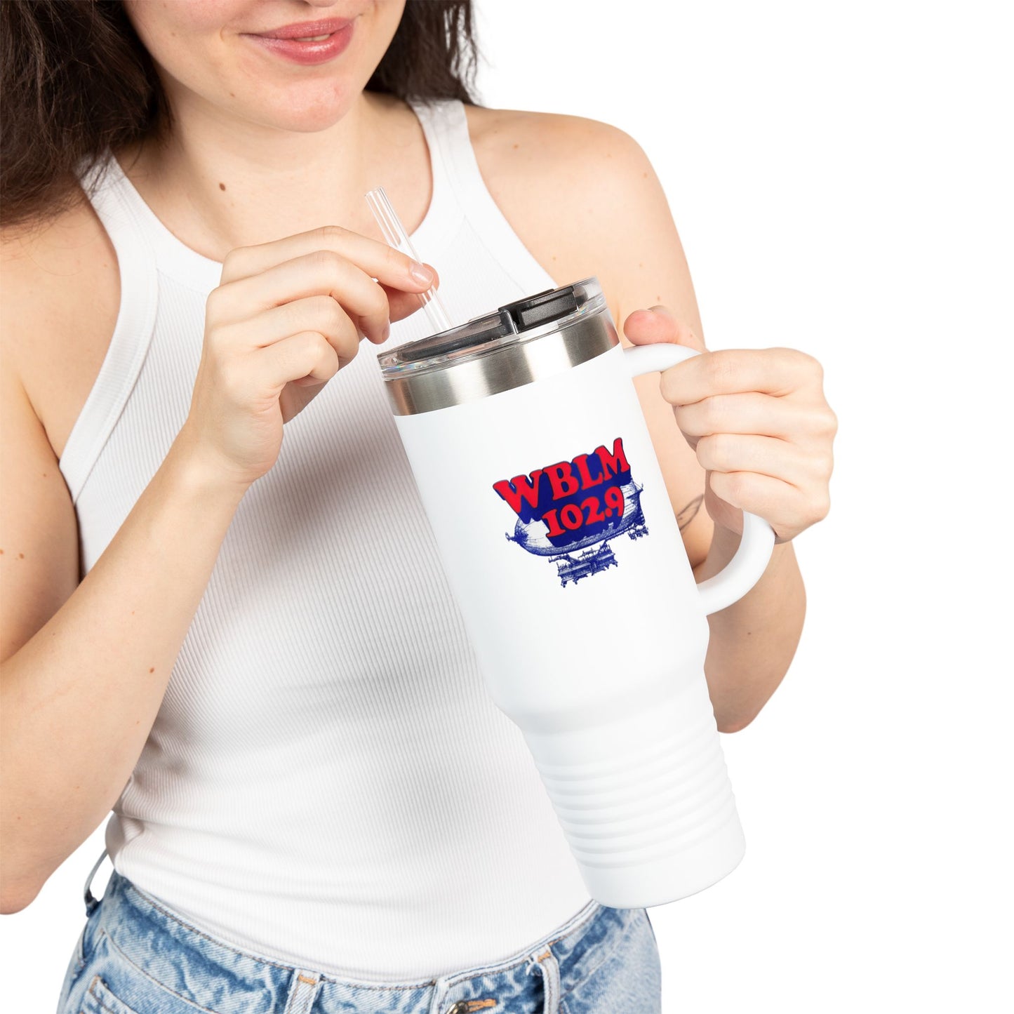 WBLM 102.9 Logo 40oz Insulated Tumbler Travel Mug