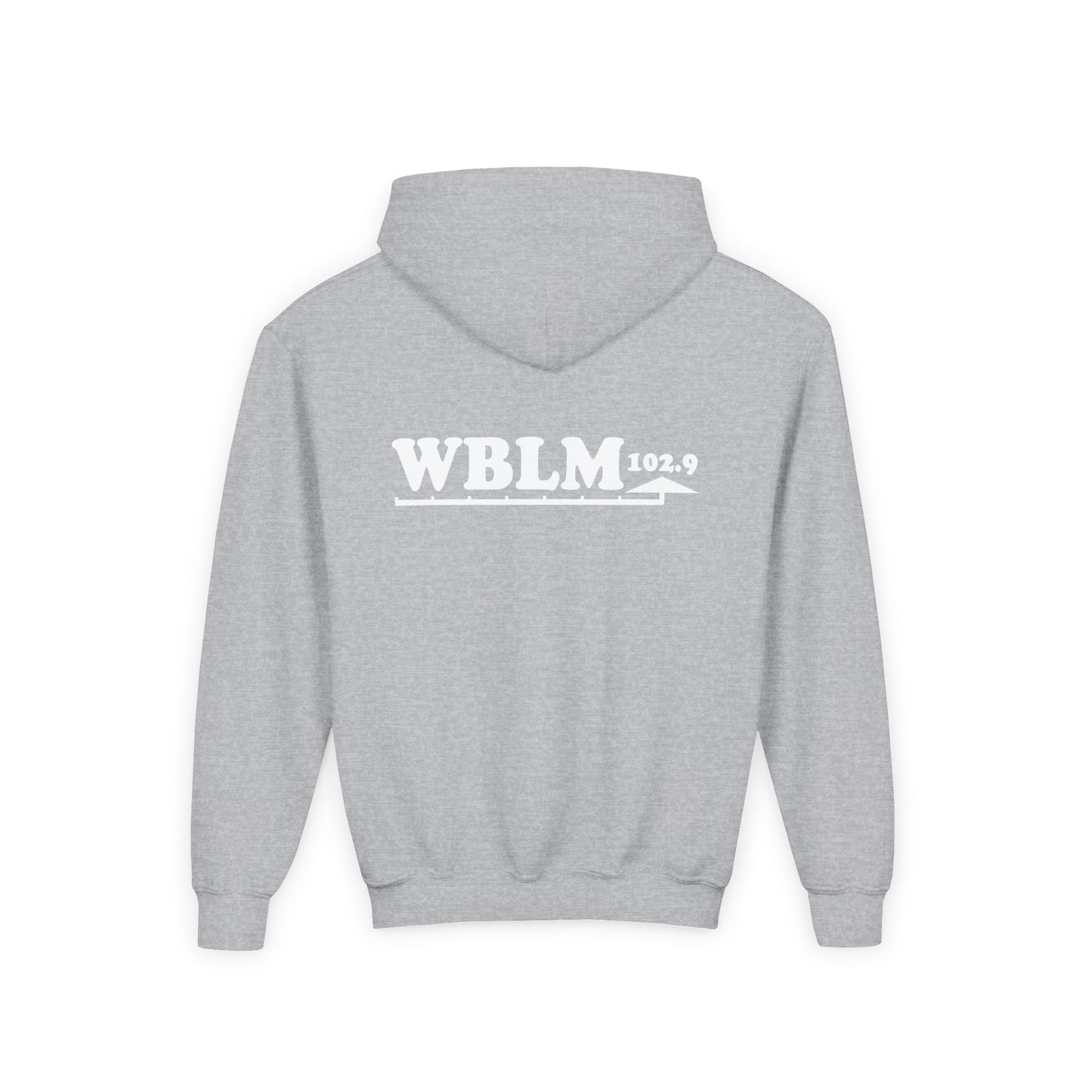 WBLM 102.9 Youth Hoodie — Classic Radio Station Logo Pullover