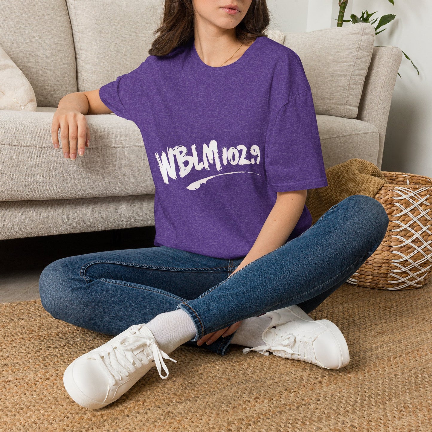 WBLM 102.9 Scrawled Logo Soft Heather Tee